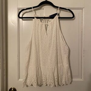 White lace Strappy Top sz M from Francesca’s